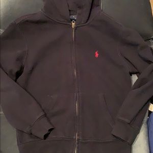 Navy blue polo hoodie